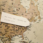 Personalised Antique World Map, thumbnail 5 of 8