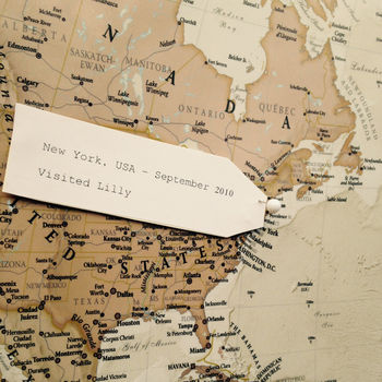 Personalised Antique World Map, 5 of 8