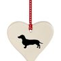 Dog Hanging Hearts Lots Of Breeds Available, thumbnail 3 of 12