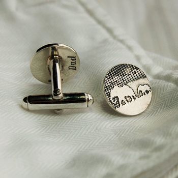 Sterling Silver Elephant And Baby Elephant Cufflinks, 5 of 6