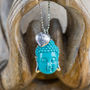 Sterling Silver Healing Buddha Charm Necklace, thumbnail 1 of 9