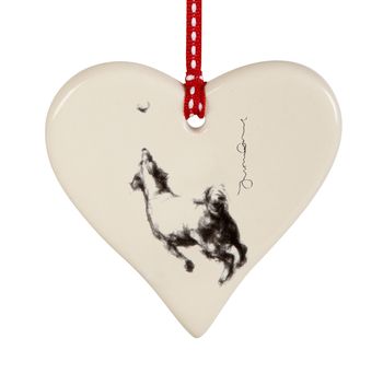 Dog Hanging Love Hearts With Classic Dog Poses, 12 of 12