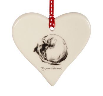 Dog Hanging Love Hearts With Classic Dog Poses, 10 of 12