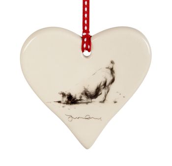 Dog Hanging Love Hearts With Classic Dog Poses, 11 of 12