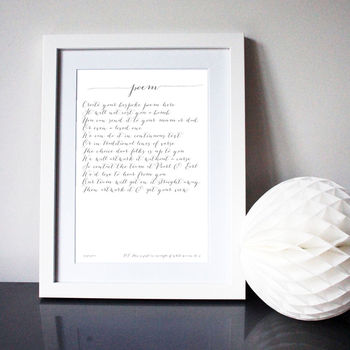 bespoke quote or text art print by crafteratti | notonthehighstreet.com