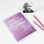 Famous Scientist Einstein Quote Purple Notebook, thumbnail 1 of 4
