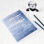 Famous Philosopher Aristotle Quote Blue Notebook, thumbnail 3 of 4