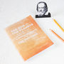 Famous Scientist Galileo Quote Orange Notebook, thumbnail 3 of 4