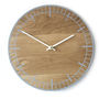 S2 Oak Wooden Clock: Colourful, Contemporary, Handmade, thumbnail 4 of 8