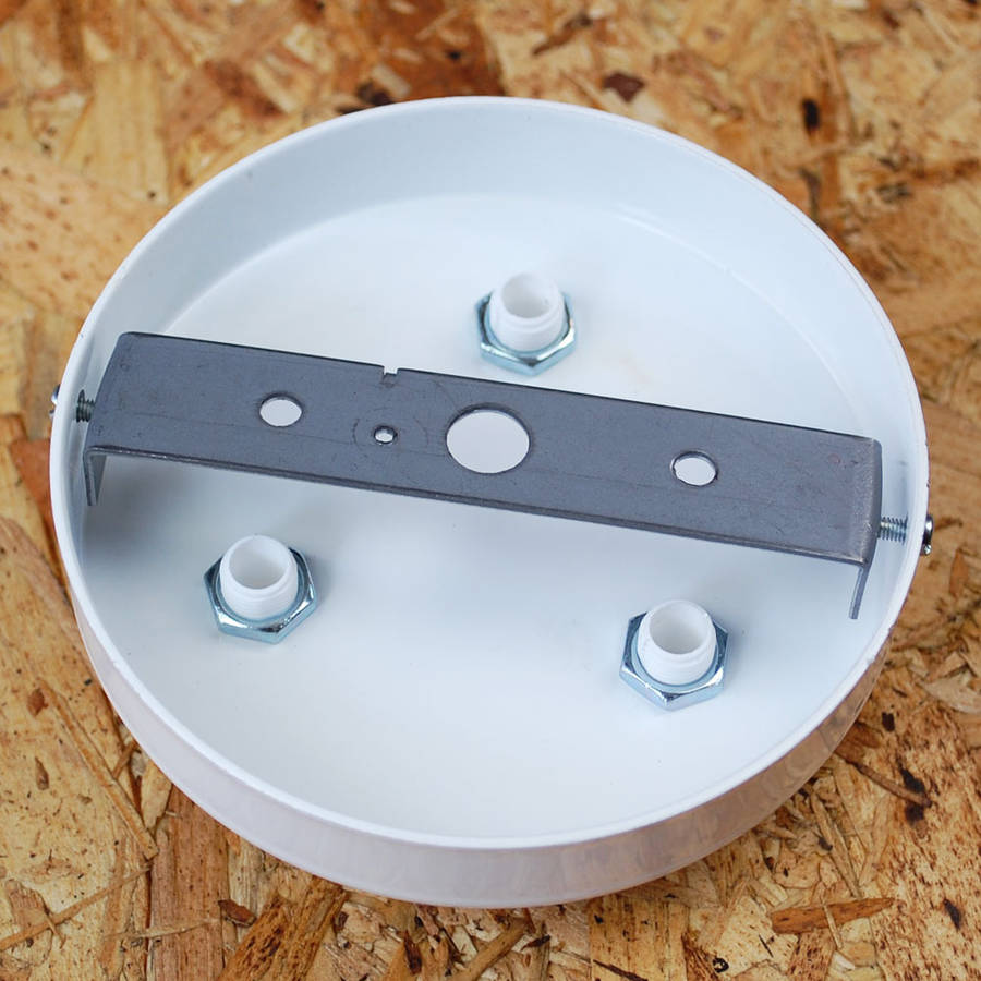 three way multi outlet ceiling rose and cable kit by quirk