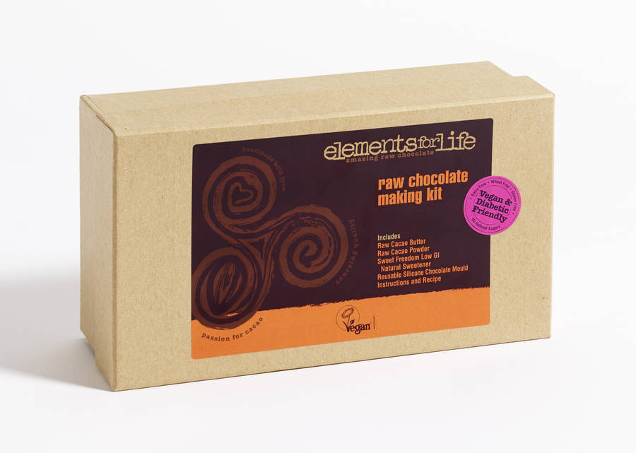raw chocolate making starter kit by elements for life