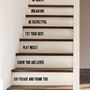 Family Rules Stair Stickers, thumbnail 2 of 5