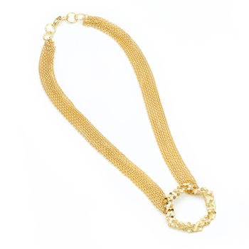 Multi Chain Small Honeycomb Necklace Reduced Price, 4 of 7
