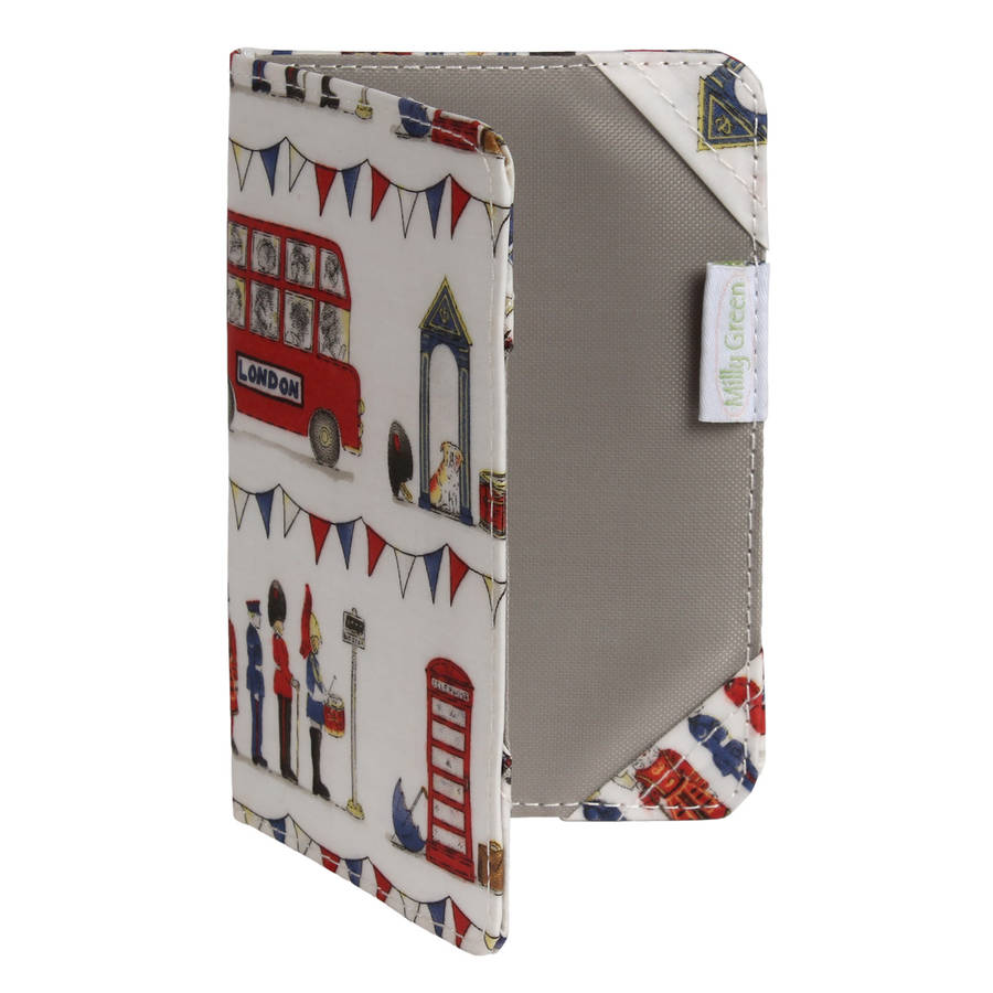 Milly Green London Bus Passport Holder