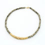 Pyrite Long Textured Necklace, thumbnail 1 of 3