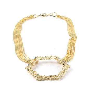 Multi Chain Large Honeycomb Necklace Reduced Price, 3 of 5