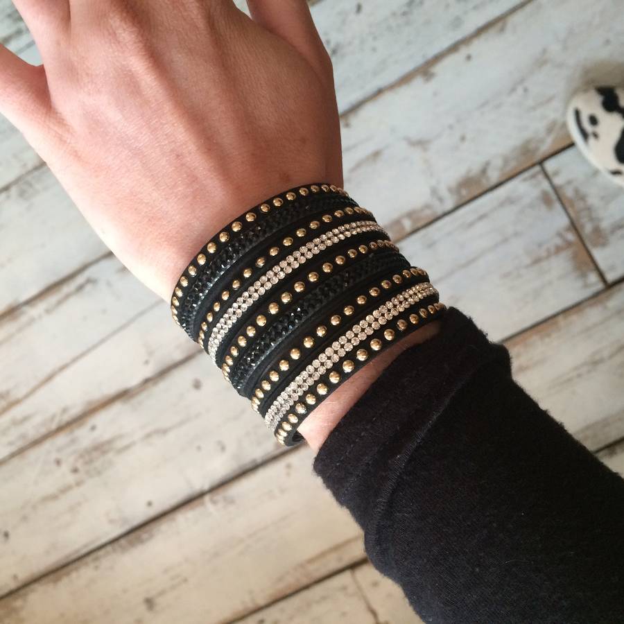 Wrap Bracelet Black By Law and Co. | notonthehighstreet.com