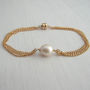 Freshwater Pearl Chained Bracelet, thumbnail 5 of 10