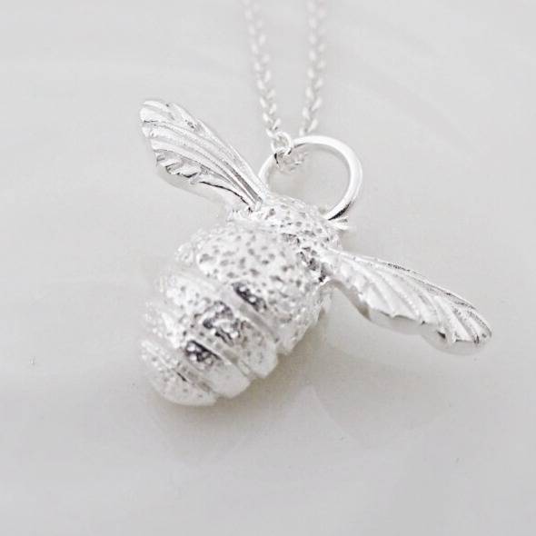 Sterling Silver Bumble Bee Cremation Urn Pendant, Bee Cremation Jewelry, Bee  Urn Jewelry