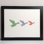 Large Framed Flying Geese Artwork, thumbnail 6 of 7