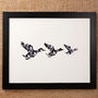 Large Framed Flying Geese Artwork, thumbnail 3 of 7
