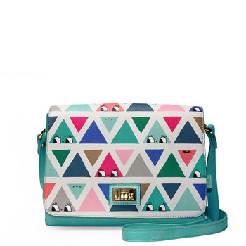 'Don't Be Square' Triangle Patterned Handbag, 2 of 7