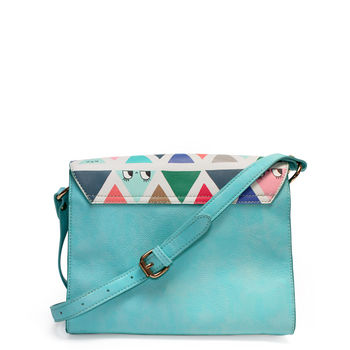 'Don't Be Square' Triangle Patterned Handbag, 3 of 7