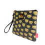 Illustrated Leopard Print Clutch Bag, thumbnail 4 of 6