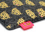 Illustrated Leopard Print Clutch Bag, thumbnail 5 of 6
