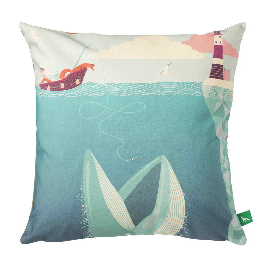 the fear of drowning cushion cover by a.h.a. design