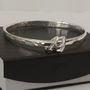 Personalised Wide Bangle With Triangle Charms, thumbnail 5 of 7