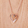 Daughter Rose Gold Plated Message Necklace, thumbnail 1 of 3