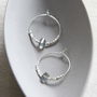 Sterling Silver And Labradorite Hoops, thumbnail 9 of 12