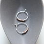 Petite Rose Gold Vermeil And Sterling Silver Hoops, thumbnail 11 of 12