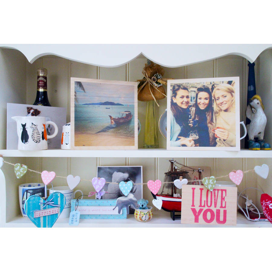 personalised wooden photo print by timbergram