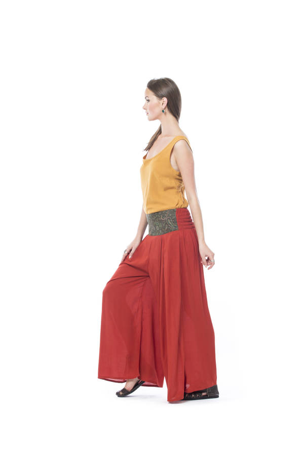 high waist palazzo trousers