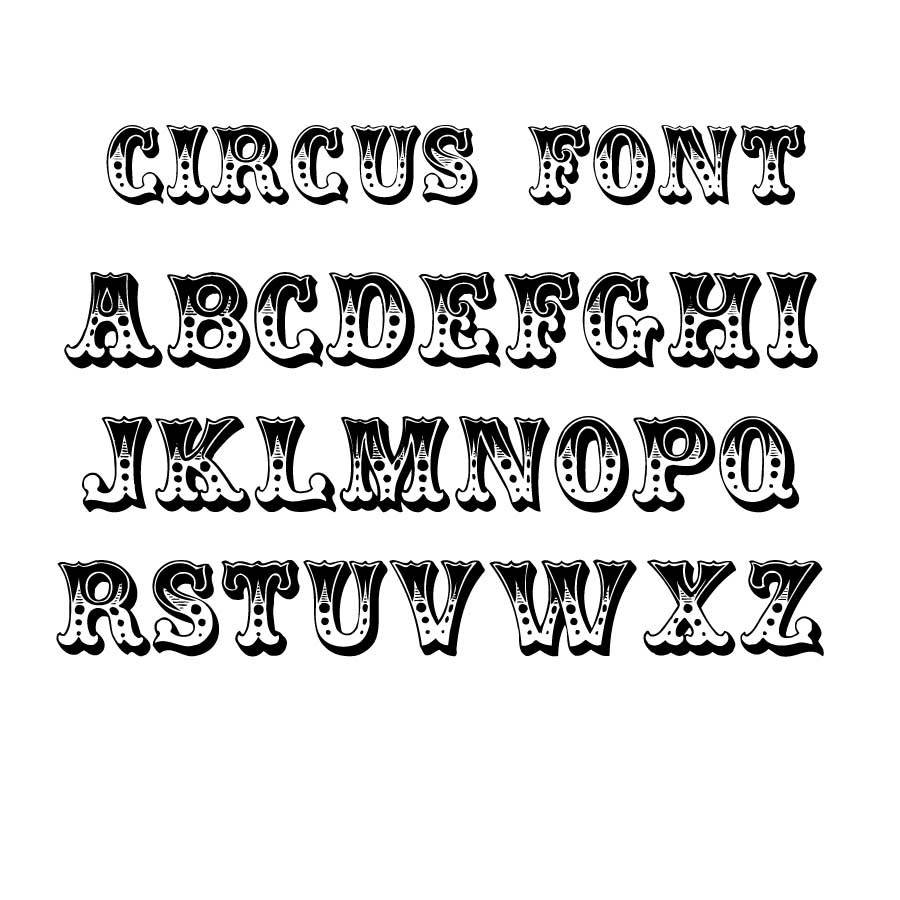 Personalised Light Up Circus Sign By Argent and Sable