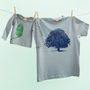 Oak / Acorn Tree Twinning Tshirt Top Set, thumbnail 5 of 6