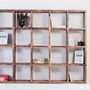 Bazany Reclaimed Pine 20 Aperture Display Cube Fixture, thumbnail 1 of 8
