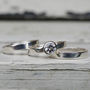 Recycled Silver Stacking Engagement Ring Set, thumbnail 6 of 6