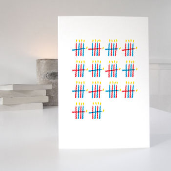 70th Birthday Card With 70 Candle Design, 5 of 5
