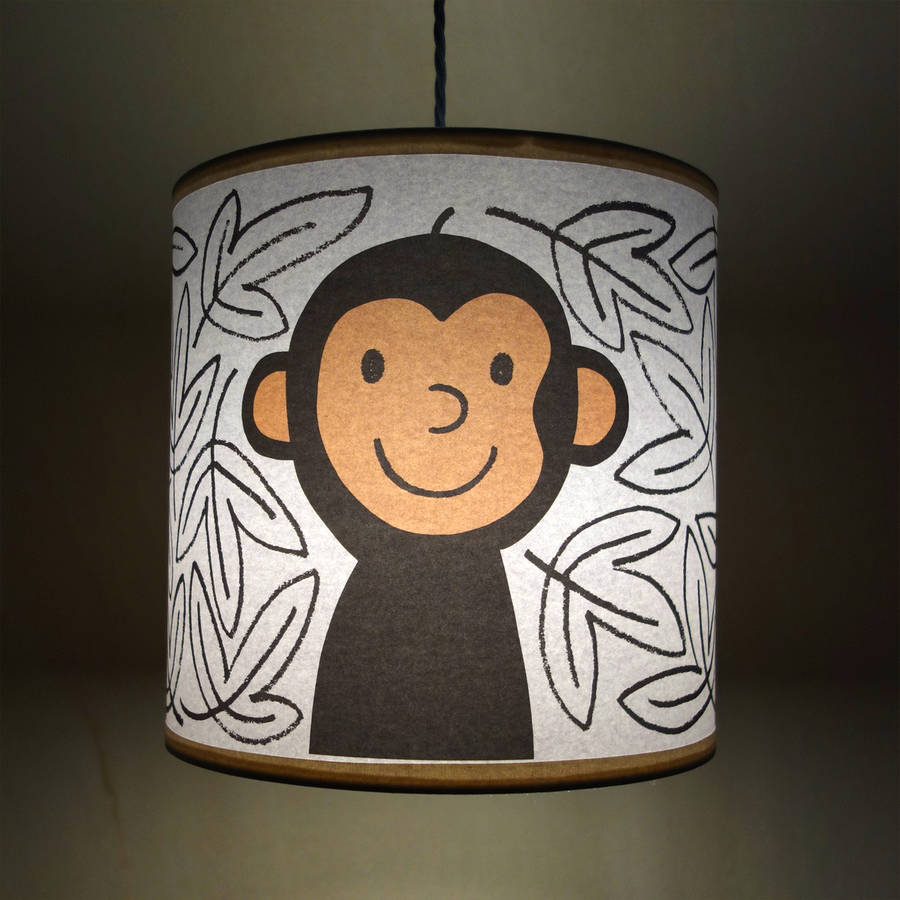 monkey lampshade by lisa jones studio