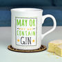 'May Contain Gin' Ceramic Mug, thumbnail 2 of 5