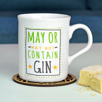 'May Contain Gin' Ceramic Mug, 2 of 5