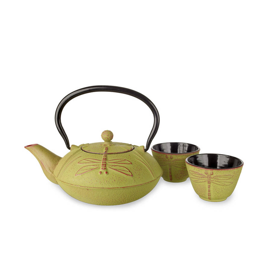 Japanese Style Cast Iron Teapot With Cups = Toshima By adagio teas