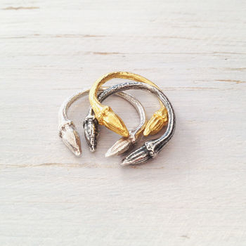 Open Twig Ring In Sterling Silver Or Gold Vermeil, 3 of 7