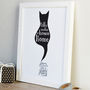 'A Cat Makes A House A Home' Unframed Print, thumbnail 4 of 8