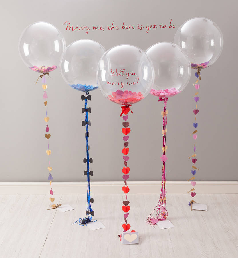 will you marry me? balloon by bubblegum balloons
