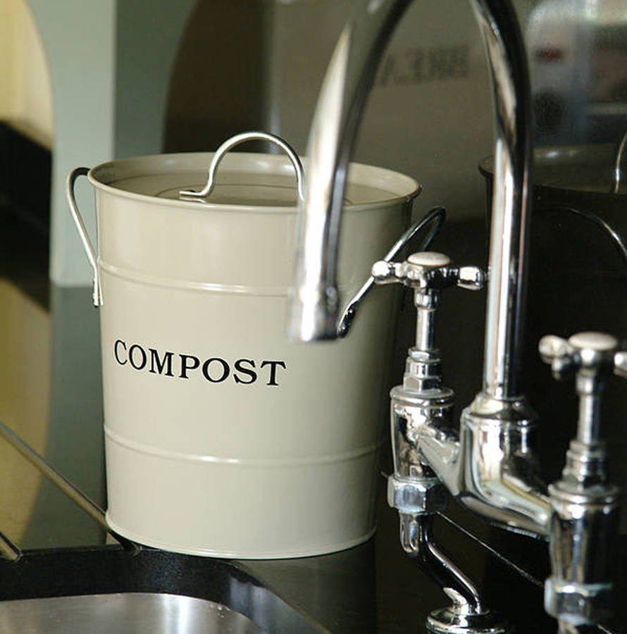 Kitchen Compost Caddy Bin In String By Garden Selections