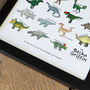 Dinosaur Alphabet Art Print Unframed, thumbnail 4 of 6